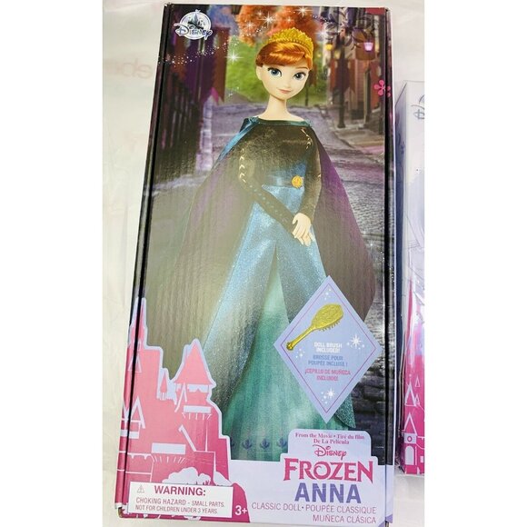 FROZEN~DISNEY PRINCESS ANNA W/ BRUSH CLASSIC DOLL & ACCESSORY PACK SET - Picture 2 of 9